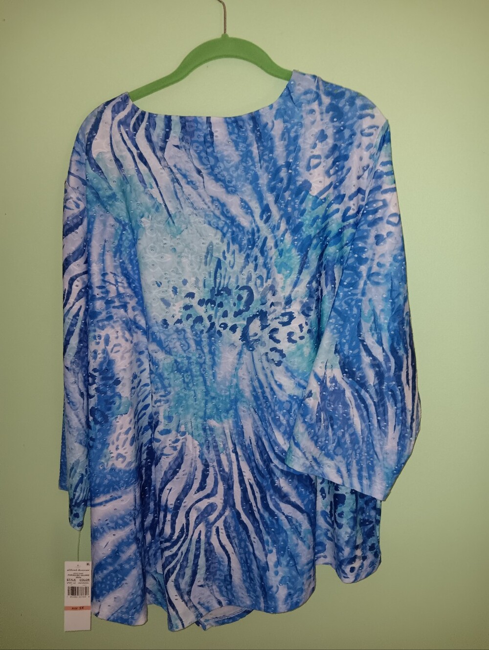 Nwt Alfred Dunner Women's 3/4 Sleeve Pullover Top - Picture 2 of 10